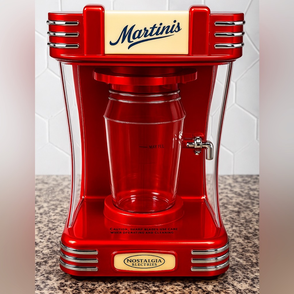 Red Retro Martini Machine